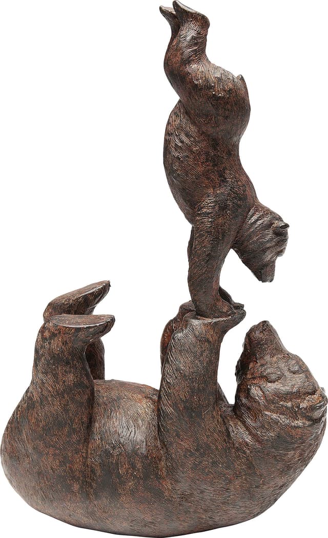 Kare Design Deko Figur Artistic Bears Handstand Braun 🐻🎨