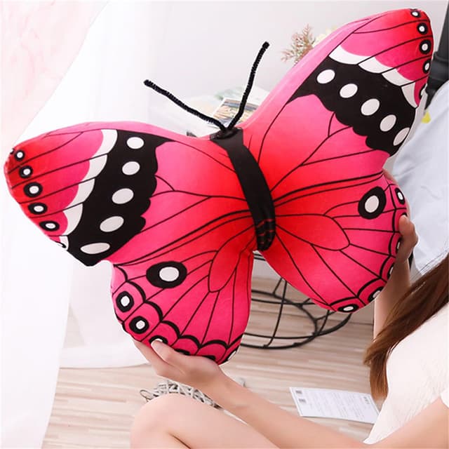 Herfair Schön Schmetterling Kissen Realistisch Schmetterling Plüschtier 🎀🦋