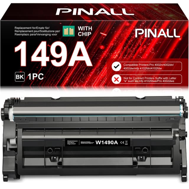 PINALL 149A W1490A Toner (MIT CHIP) Kompatibel für HP 149 149X W1490A 149A HP 🖨️