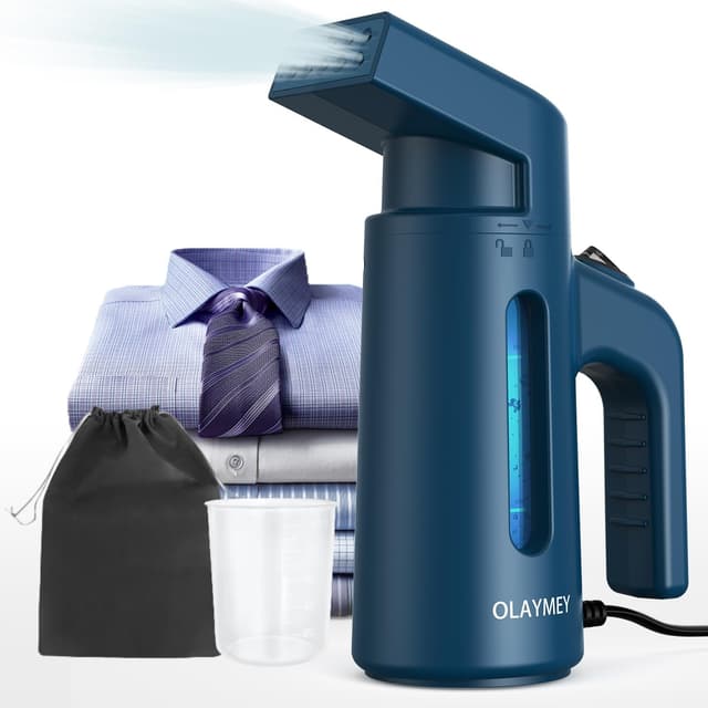 OLAYMEY Steamer Dampfglätter 700W 🌟 Schneller Faltenentferner für unterwegs 🧳