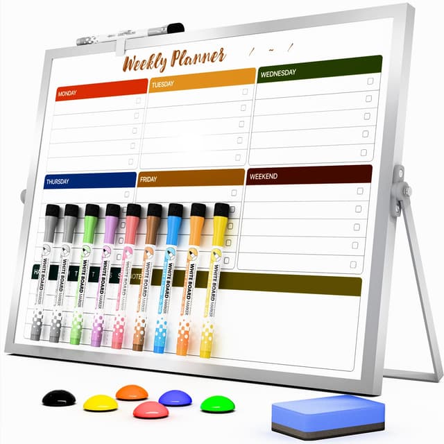 🌈 Marsrock Whiteboard mit Ständer 30x40cm - Whiteboard-Set mit Zubehör