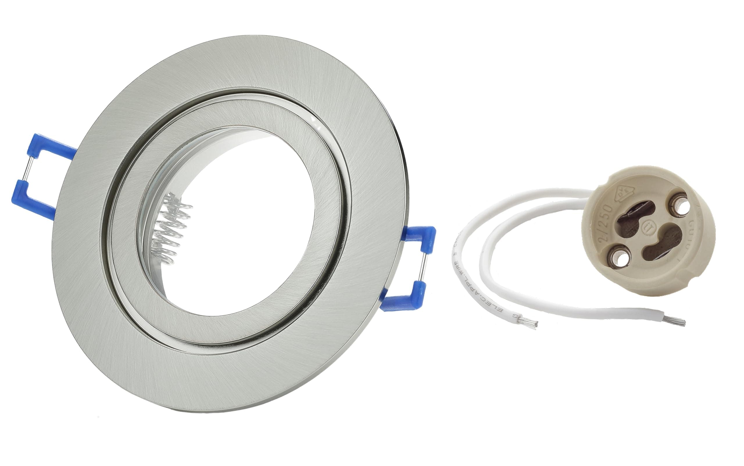 🌟Sonderangebot!🌟 Sweet Led Einbaurahmen inkl. GU10 Fassung 230V IP44 - 1er Pack, Chrom gebürstet
