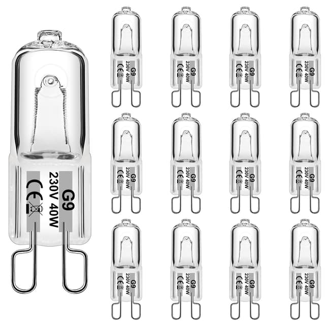 🌟 Angebot! WeshLMPO Glühbirne G9 12 Stücke Halogen G9 40W Dimmbar