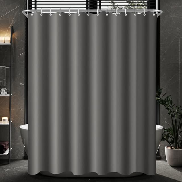Lerores Duschvorhang 240x200cm Dunkelgrau 🚿