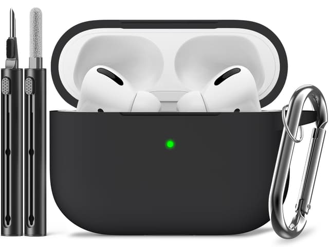 🎧 Inesore Kompatibel mit Airpods Pro Hülle Cover + Reinigungsstift 🖤