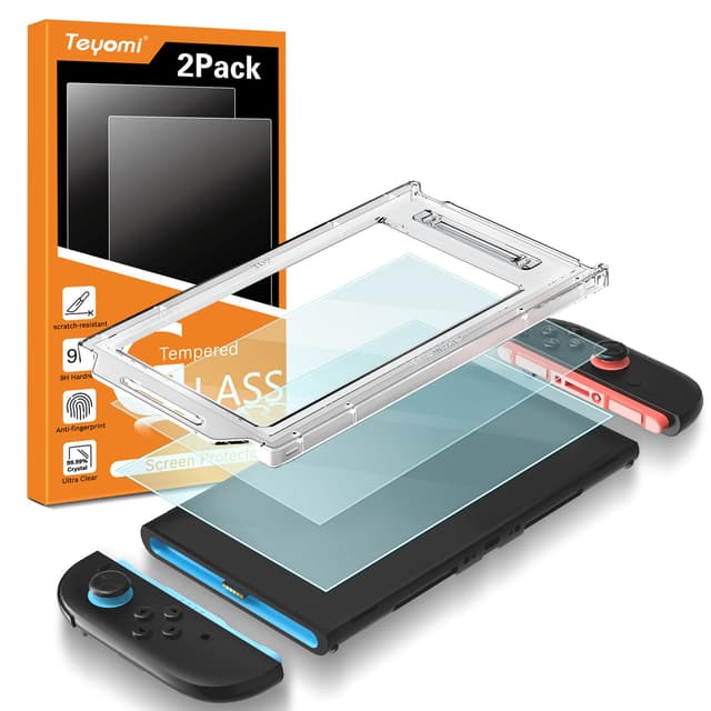 🎮🔒 Teyomi 2 Stück Schutz Glas für Nintendo Switch 2 - Kratzfest & Berührungsempfindlich