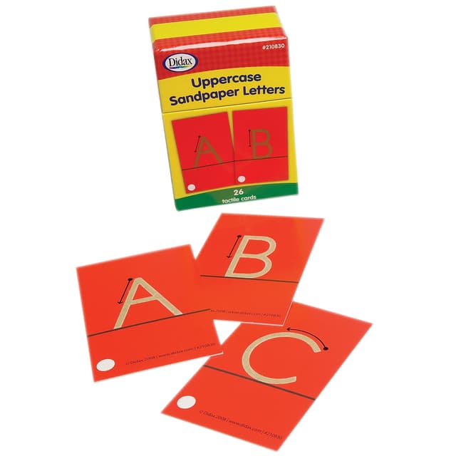 🔠 Didax DD-210830 Tast Schleifpapier Großbuchstaben - Angebot!
