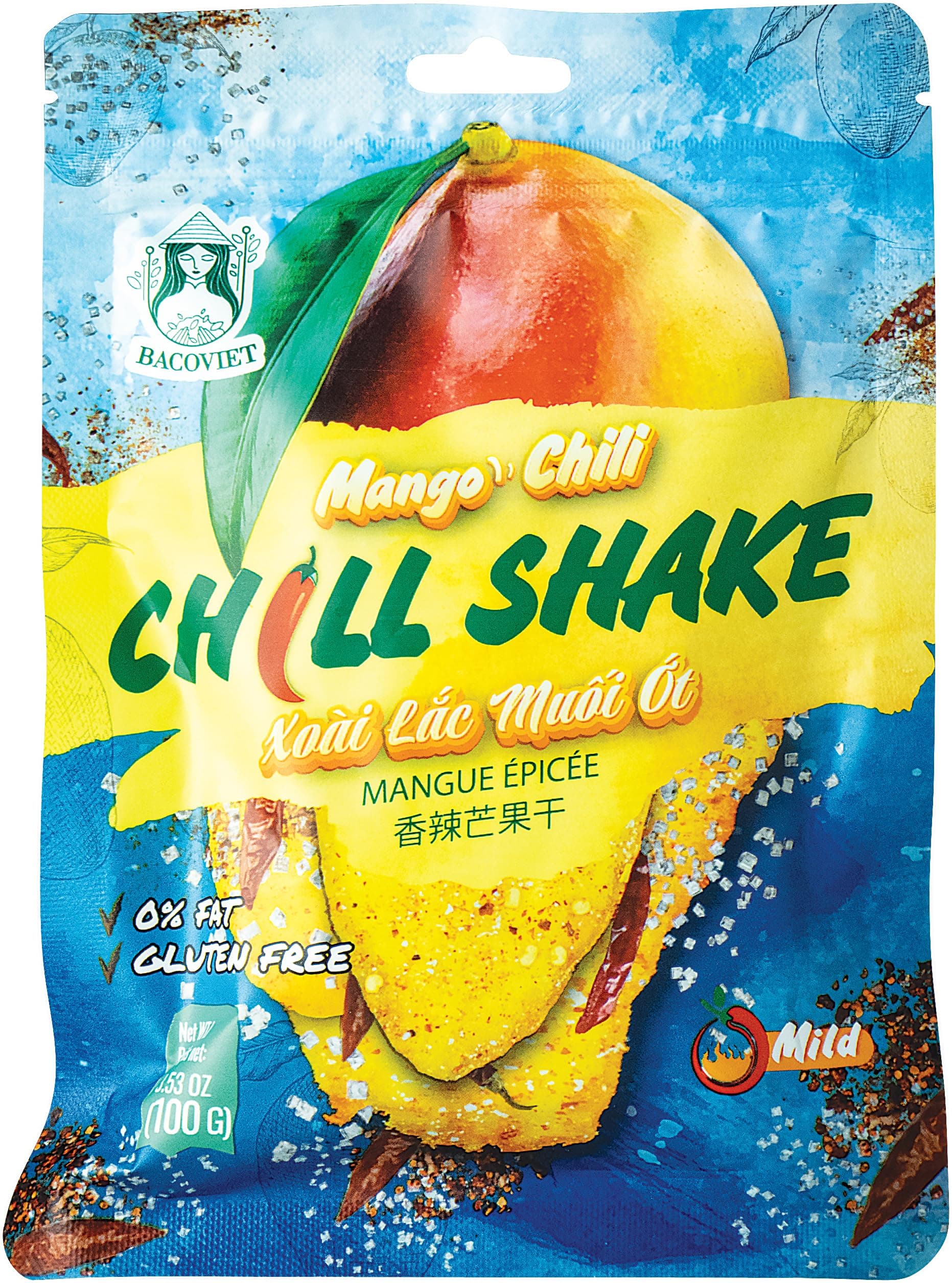 🌶️🥭 Super Deal! BACO Mango, getrocknet mit Chili - 1 x 100 g 🥭🌶️