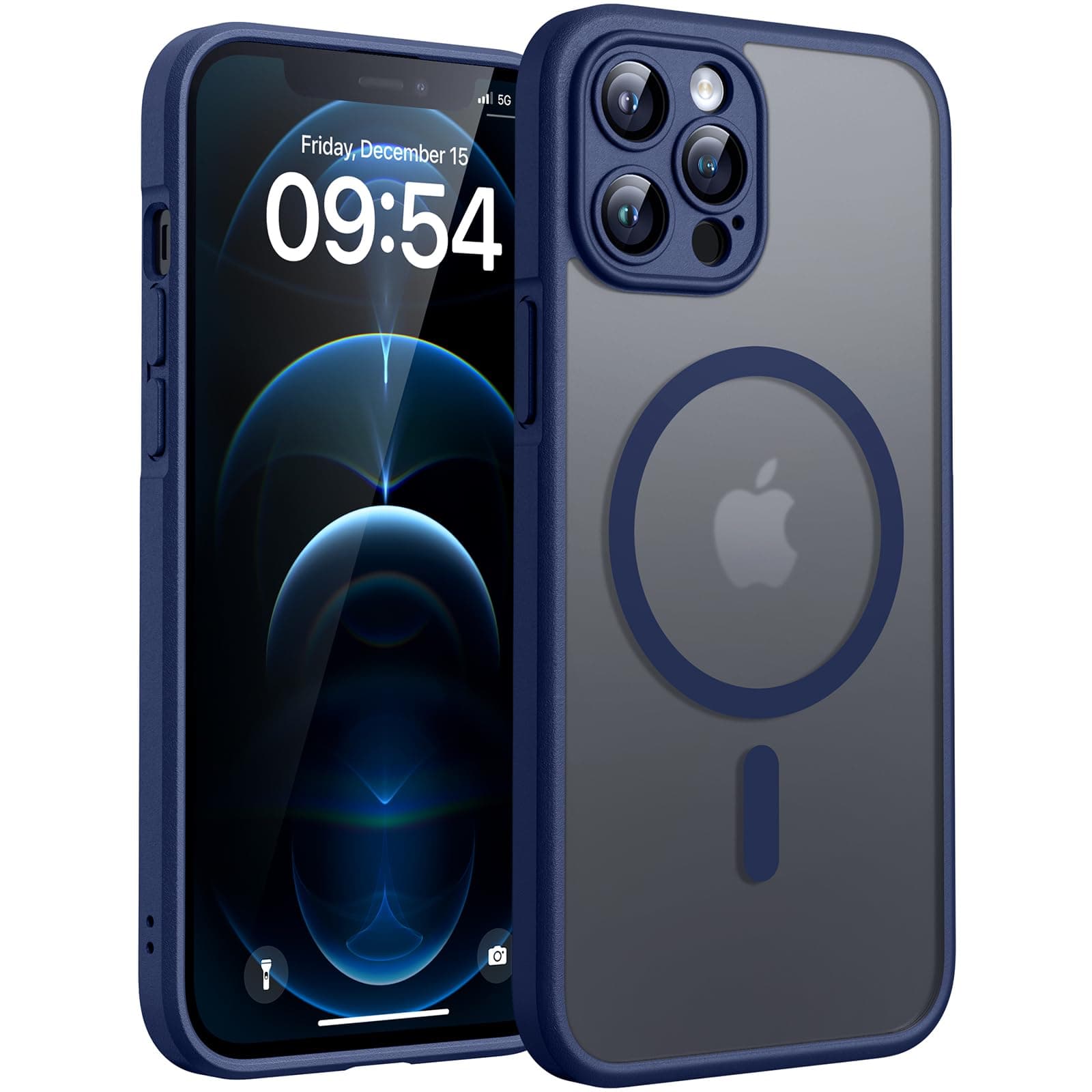 TOCOL iPhone 12 Pro Max Hülle für Magsafe, Kratzfest, Blau 📱🔵