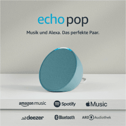 Angebot: Zertifiziert und generalüberholt Echo Pop 🎶🔊 | Kompakter Bluetooth-Lautsprecher mit Alexa