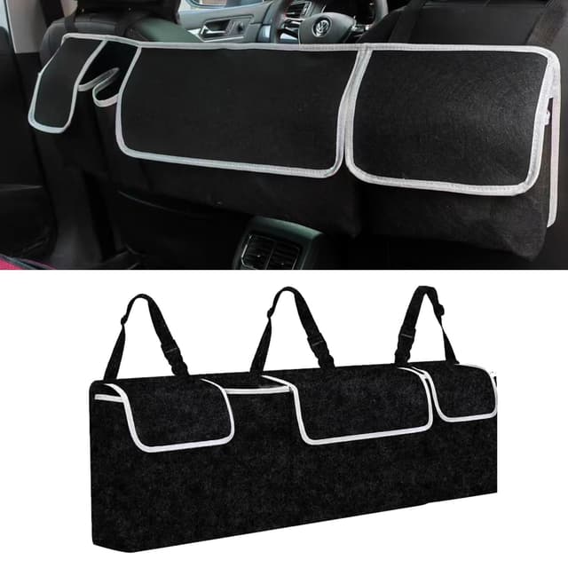 🚗 Aohcae Kofferraum Organizer: Schwarz Aufbewahrungstasche Mit Deckel für SUV 🛍️