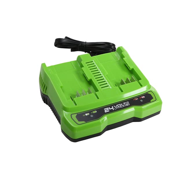🔋 Greenworks Tools Doppelsteckplatz-Akku-Universalladegerät G24X2UC2 🔌