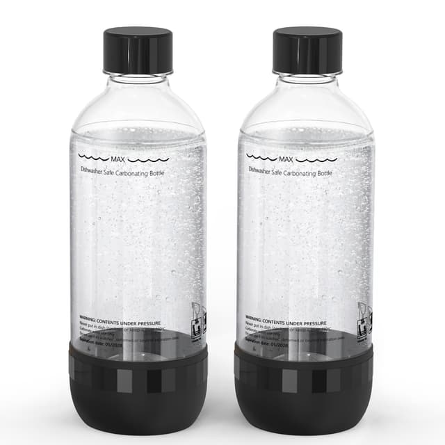 🌟 Mycket Soda Maker Flaschen, 2 Spülmaschinenfeste Flaschen für Wassersprudler 🌿