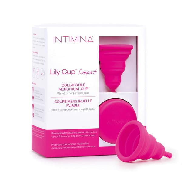 🌺 INTIMINA Lily Cup Compact Größe B 🌸 Wiederverwendbare Menstruationstasse