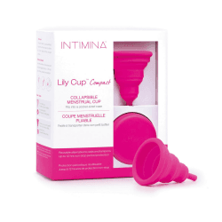 🌺 INTIMINA Lily Cup Compact Größe B 🌸 Wiederverwendbare Menstruationstasse