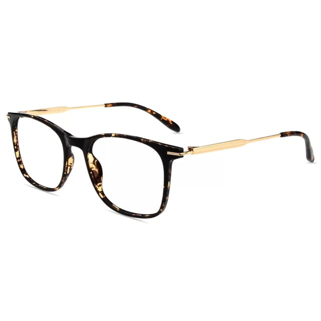 Firmoo Blaulichtfilter Brille Herren Damen Metall Vollrandbrille