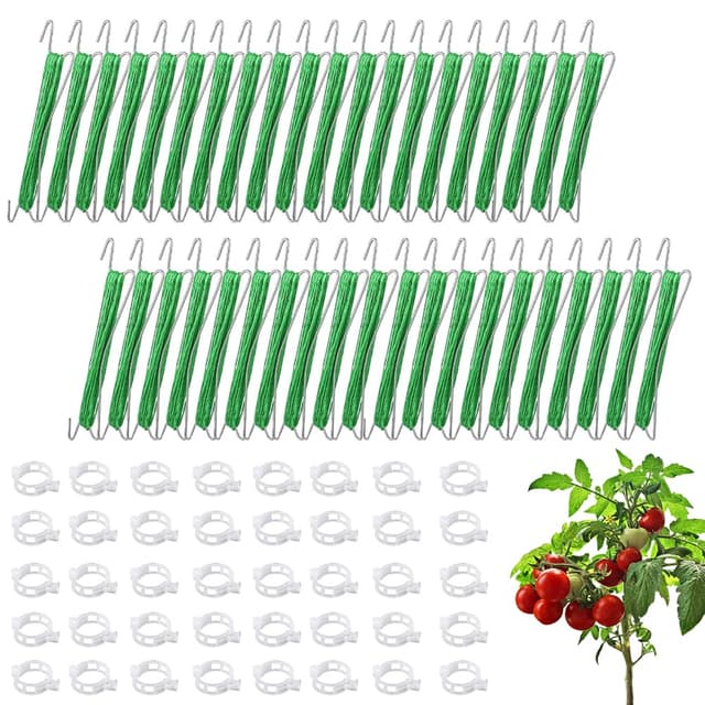 🌿🍅 HuaMuDM Tomatenhaken Set: Unterstützung für gesundes Pflanzenwachstum! 🌱🌿