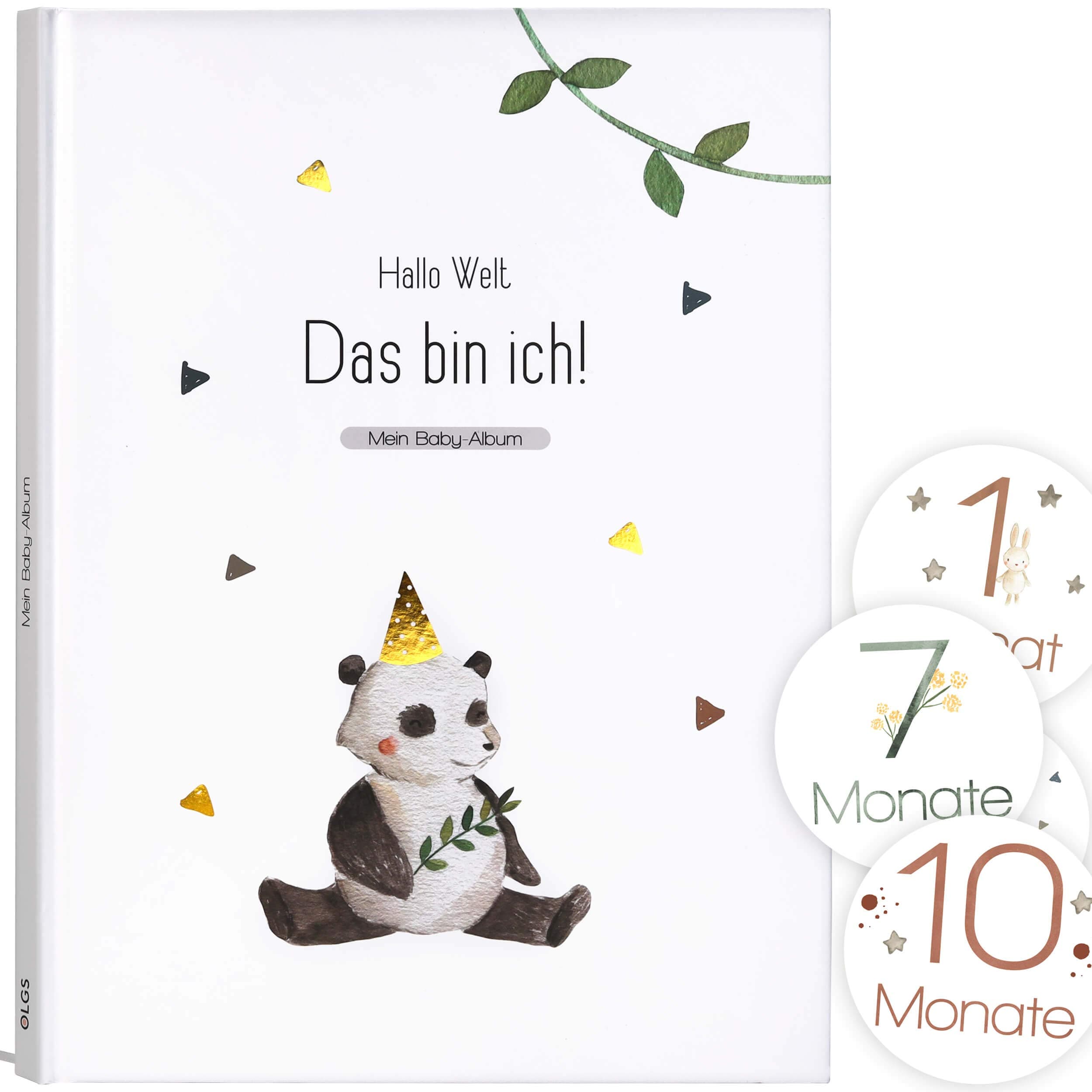 👶📔 OLGS Babyalbum Lino - Das bin ich! 🌟 Babytagebuch Junge/Mädchen