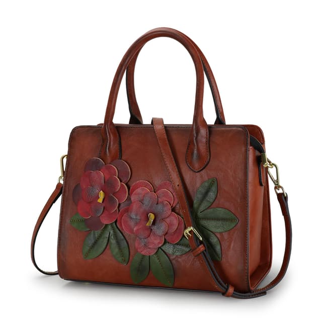 👜 LETEULO Damen Handtasche Messenger Tasche Frauen Schulterbeutel Groß Leder Wasserdicht 👜