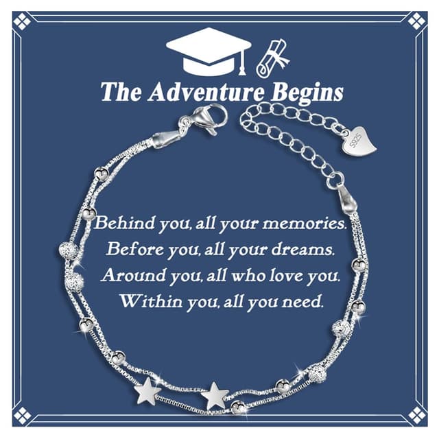 YELUWA Silber Armband für Damen 925 Sterling Silber mit Perlen 🌟 Abschlussgeschenk 🎓