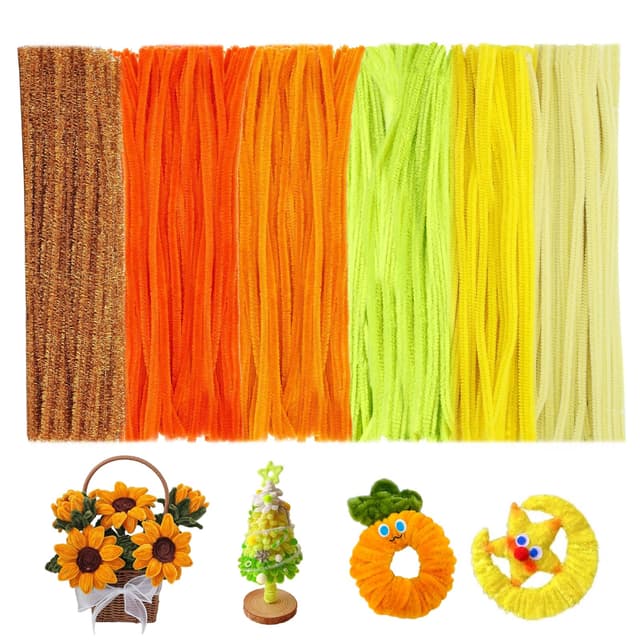 Buntes Pfeifenputzer Bastelset 🎨 | 300 Stk Pfeifenreiniger Bunt zum Basteln