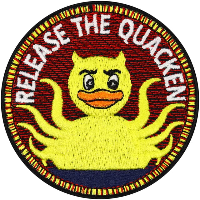 Lustiger Kraken Aufnäher 'Release the Quacken' 🦆🦑