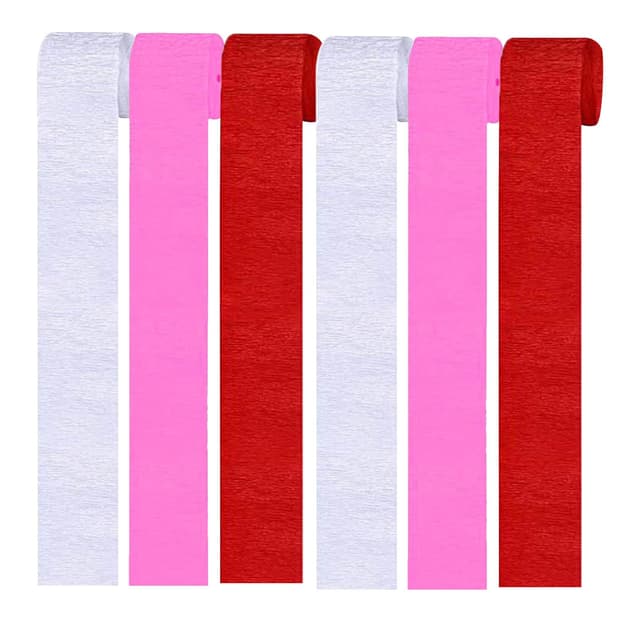 🎉 Vsosfiza 6er Set Krepppapier Bänder Party Dekoration