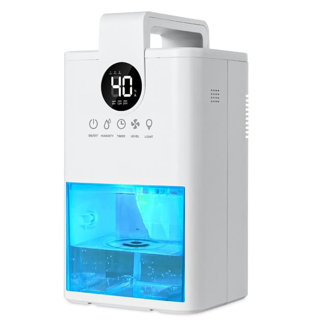 🌬️ Vicloon Luftentfeuchter Elektrisch mit LED Anzeige, 1LRaumentfeuchter, Tragbar Klein Dehumidifier für 30m² Wohnung Badezimmer