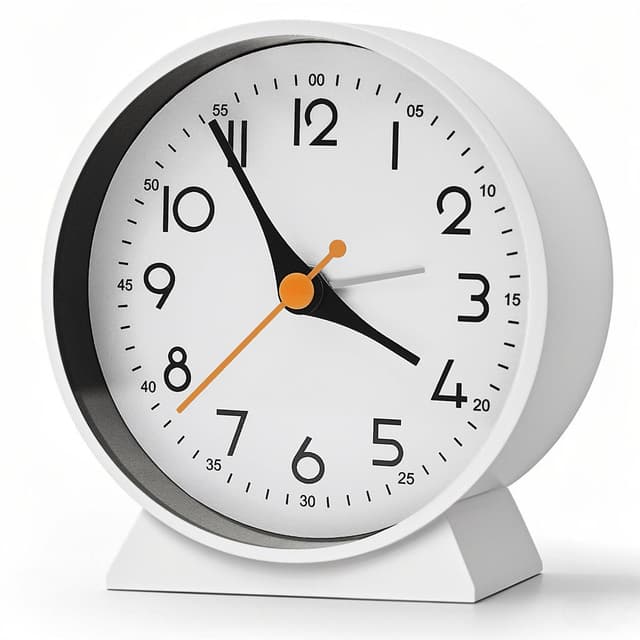 Azyh Analoger Wecker ohne Ticken - Kleine Retro Tischuhr für stilvolle Wohnzimmerdekoration ⏰🌟