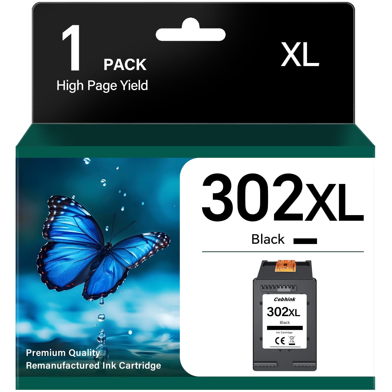🖨️ 302 XL Schwarz Druckerpatronen Ersatz für HP 302 - Kompatibel für HP Envy, DeskJet und OfficeJet Drucker