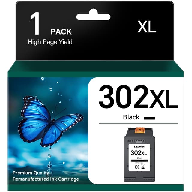 🖨️ 302 XL Schwarz Druckerpatronen Ersatz für HP 302 - Kompatibel für HP Envy, DeskJet und OfficeJet Drucker