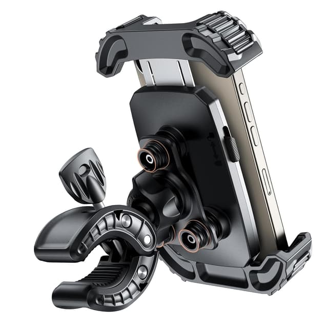 🏍️📱 GuMosh Motorrad Handyhalterung | 360° Drehbar | Anti-Vibration | 1S Entriegelung | Für iPhone, Huawei, Samsung