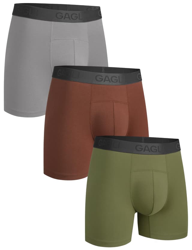 🩲 GAGLI® Boxershorts Herren 3er Pack - Hochwertige Stoffe, Perfekte Passform und Bequemer Tragekomfort
