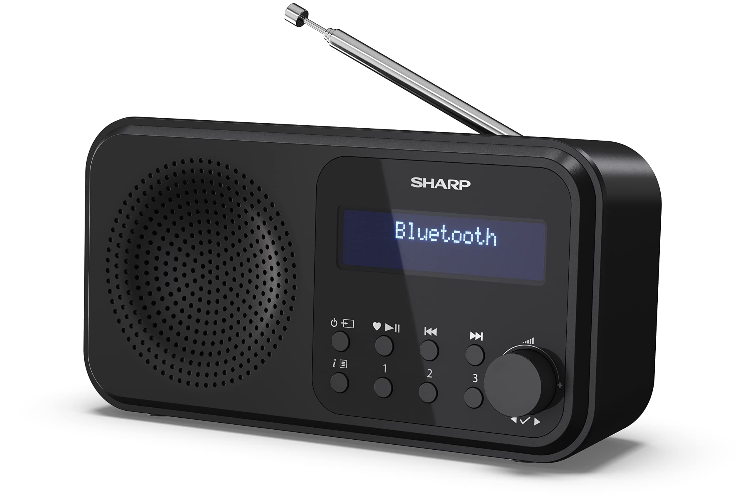 📻 SHARP DR-P420 Portables Digitalradio (DAB/DAB+/FM mit RDS, USB, Bluetooth 5.0) - Schwarz