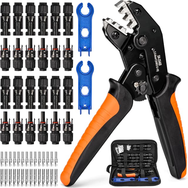 Solar Crimpzange Set für 2.5/4/6mm² PV Kabel 🌞🔧