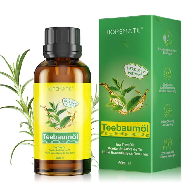 🌿 100% Reines Teebaumöl für Hautprobleme | Vegan & Naturrein 🌿