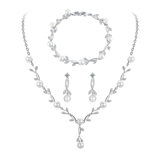 Toplstud Hochzeit 925 Schmuckset Silber Damen 💍💐