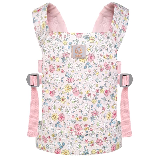 🌸 GAGAKU Puppentrage Babytrage Puppe Zubehör - Rose - Dianthusblumen 6_pink-diantusblumen