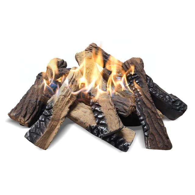 🔥 ATR Art To Real 10-teiliges Keramikholz-Set Deko-Holz für Bio-Ethanol und Gas-Kamine 🔥