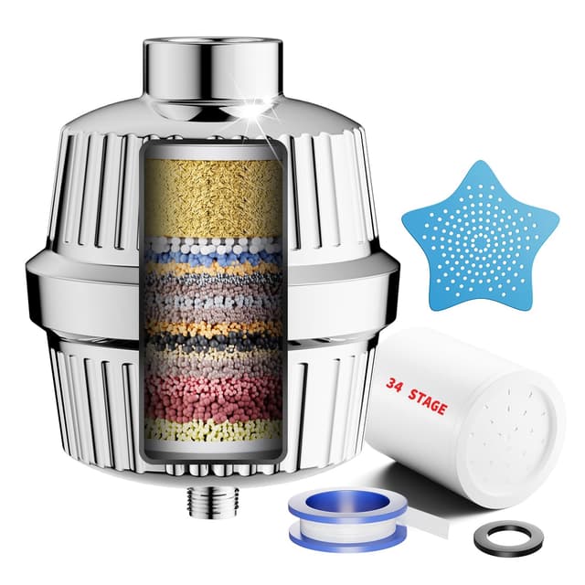 🚿 Cobbe 34-Stufen Duschfilter mit Vitamin C | Kalkfilter Dusche