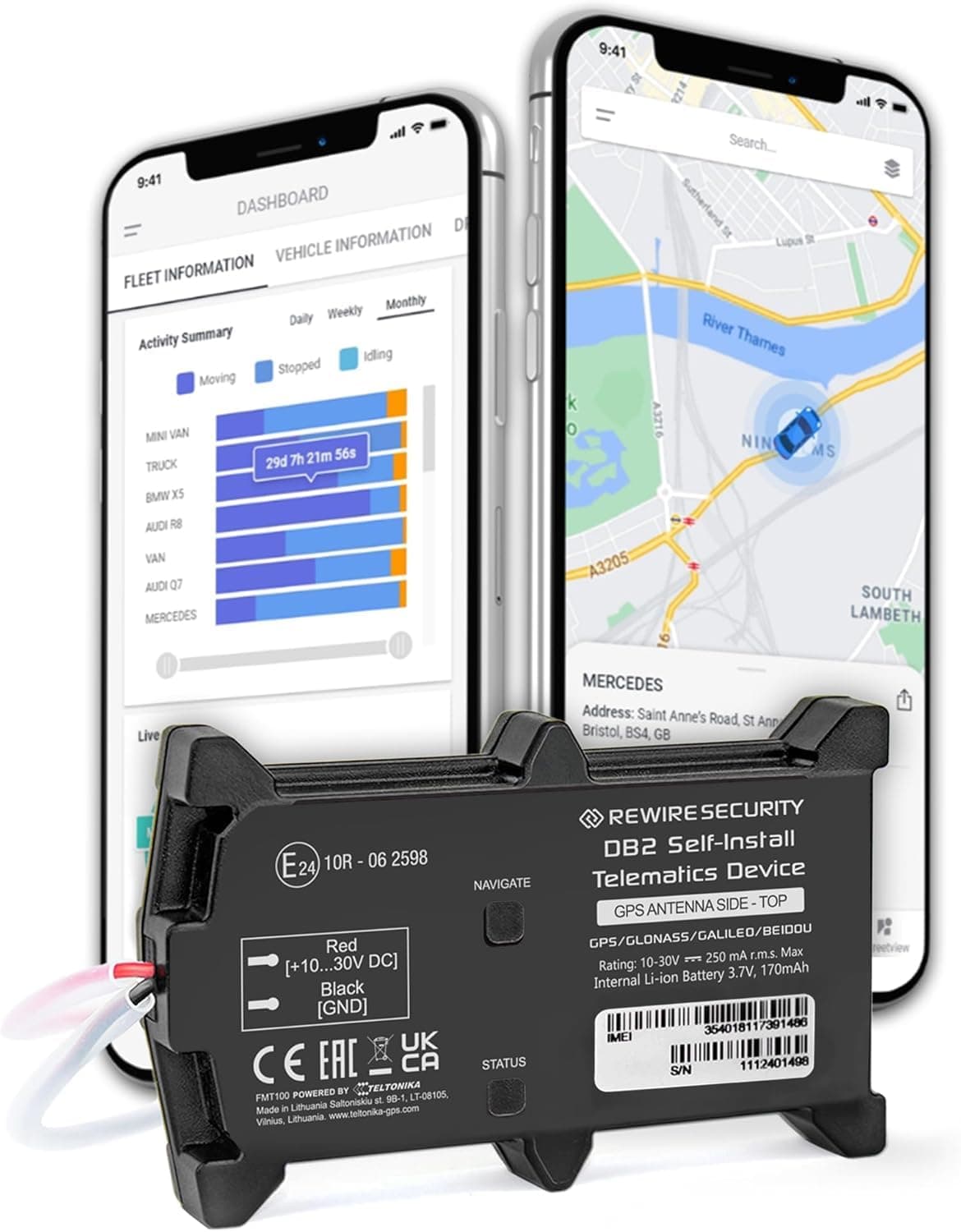 🚗🌍 GPSLive DB2 GPS Tracker Auto, Motorrad, Wohnmobil, KFZ | Made in EU 🇪🇺 | Einfache Installation | Livetracking mit App | Keine SIM benötigt | GPS Sender | Peilsender