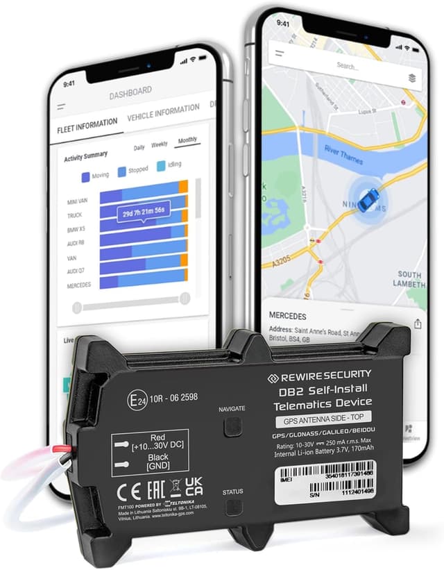 🚗🌍 GPSLive DB2 GPS Tracker Auto, Motorrad, Wohnmobil, KFZ | Made in EU 🇪🇺 | Einfache Installation | Livetracking mit App | Keine SIM benötigt | GPS Sender | Peilsender