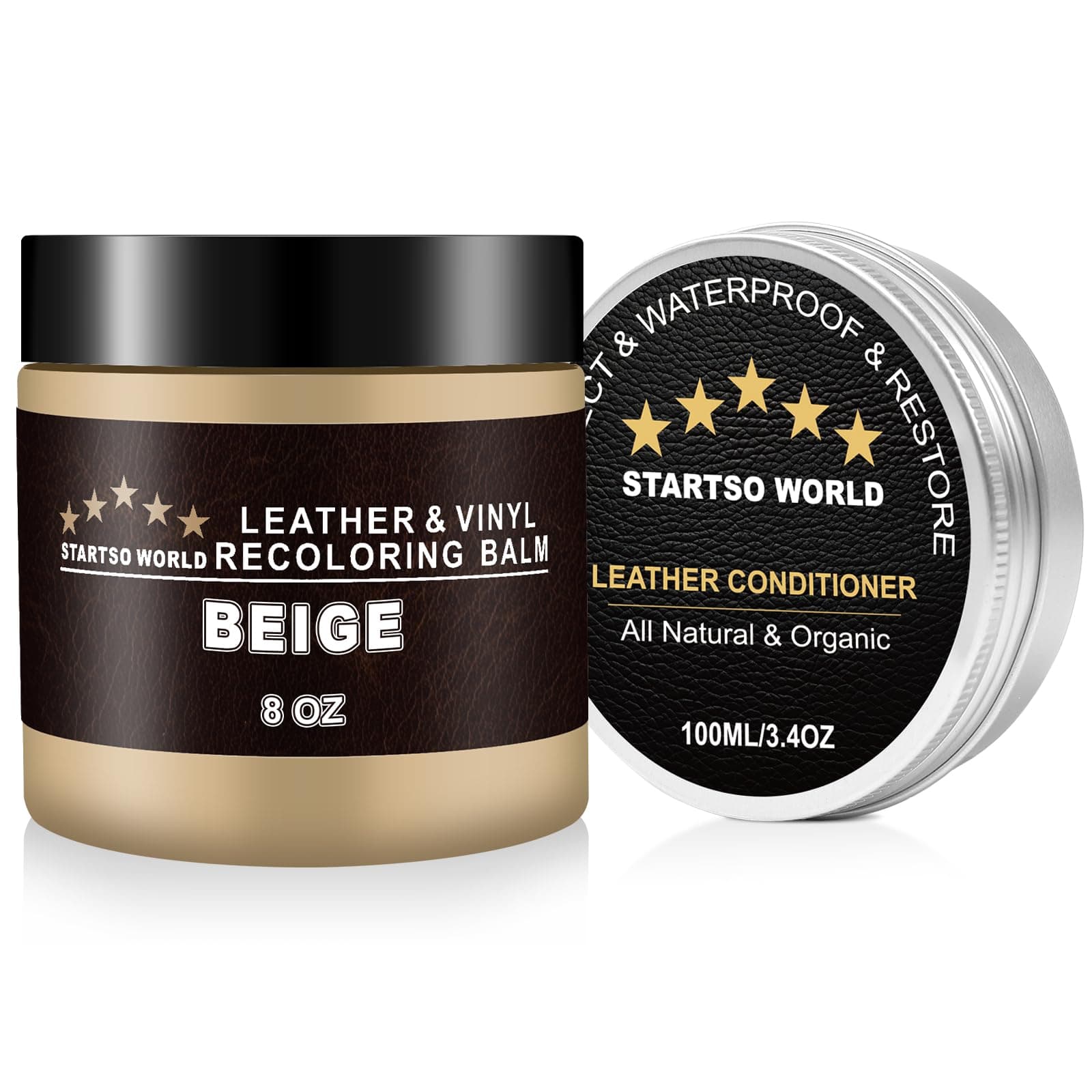 STARTSO WORLD Leder Reparatur Set Beige mit Lederfett 😍🔧