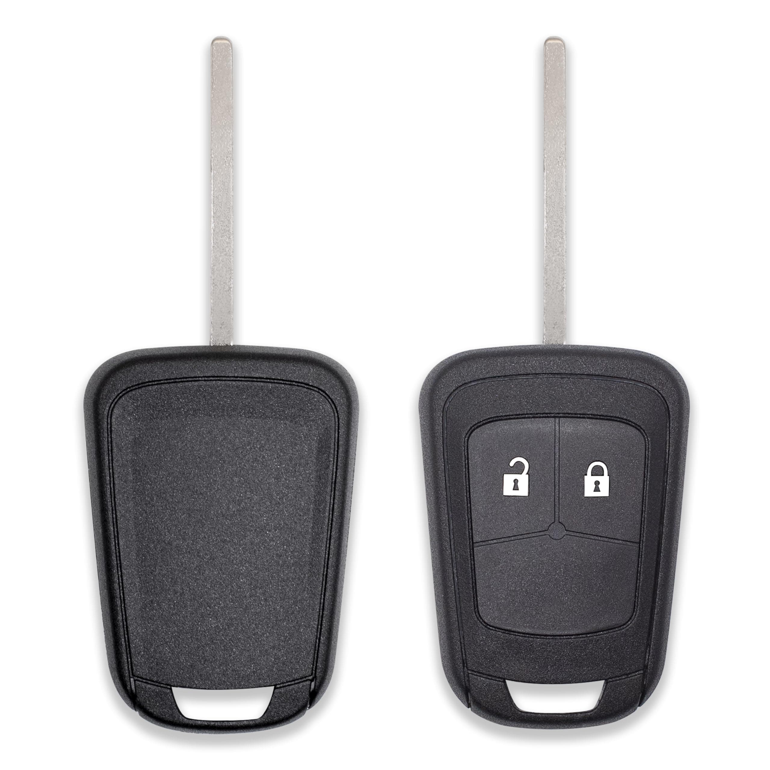 GIANTO Schlüsselgehäuse mit 2 Tasten, kompatibel mit Opel Astra, Insignia, Meriva, Zafira, Mokka, Chevrolet Orlando, Aveo