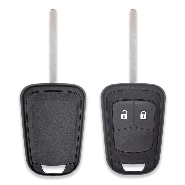 GIANTO Schlüsselgehäuse mit 2 Tasten, kompatibel mit Opel Astra, Insignia, Meriva, Zafira, Mokka, Chevrolet Orlando, Aveo