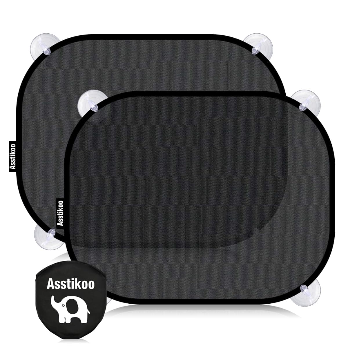Asstikoo Sonnenschutz Auto Baby UV-Schutz UPF50+ - Sonnenblende Auto Baby - 2 Stück