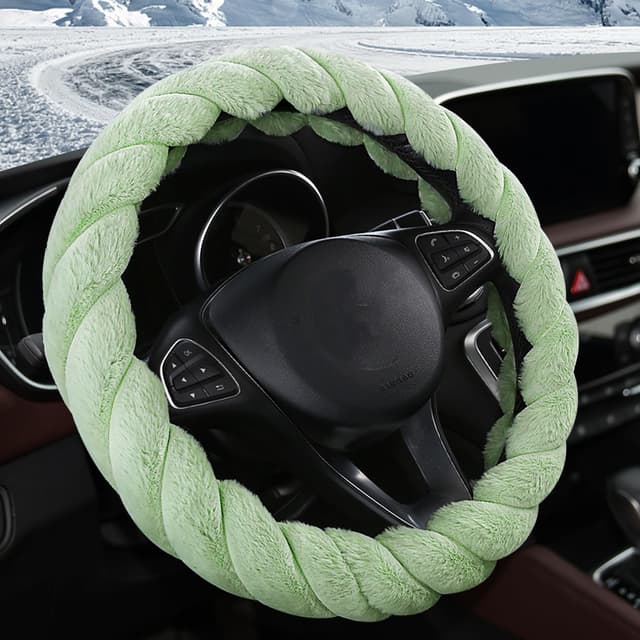 Plüsch Lenkradbezug - Auto Zubehör Winter 🚗