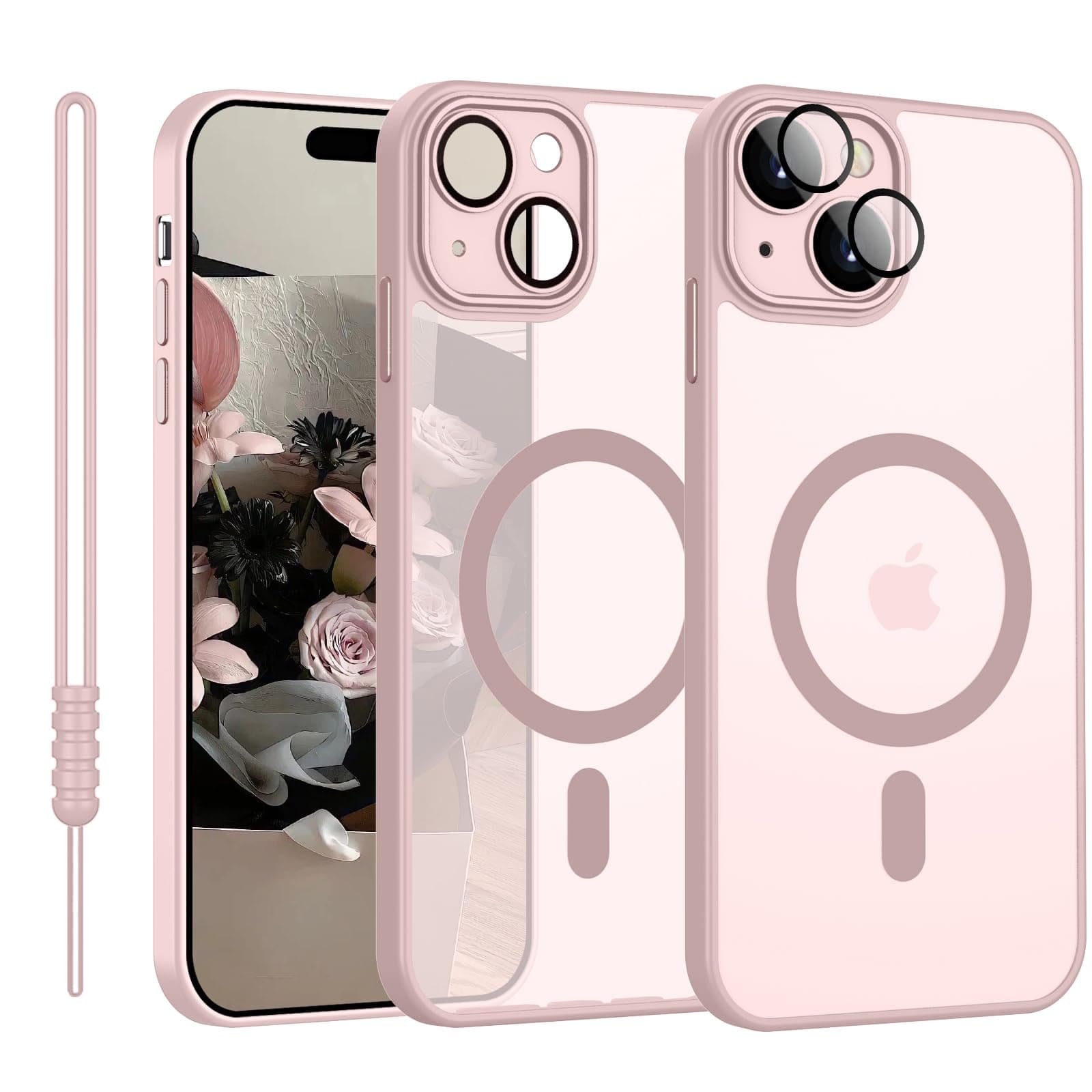 📱🌸 YUANDMI iPhone 15 Hülle mit MagSafe - Rosa 🌸📱