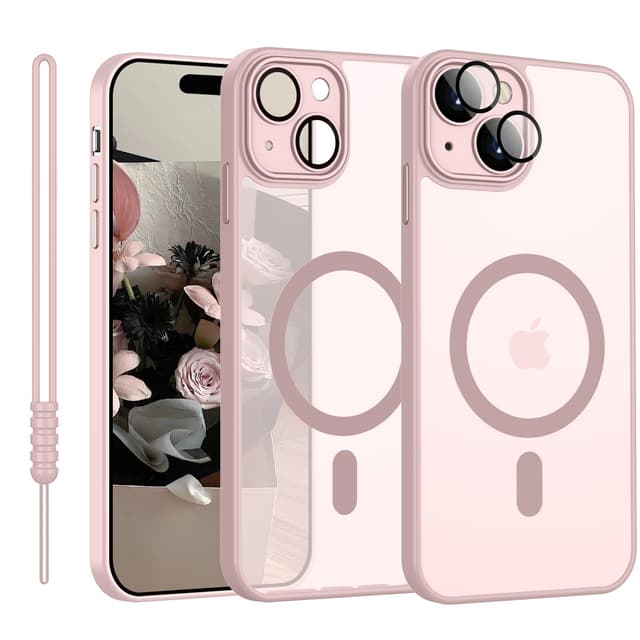 📱🌸 YUANDMI iPhone 15 Hülle mit MagSafe - Rosa 🌸📱