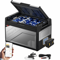 BougeRV Rocky2 52L Kompressor Kühlbox Auto mit Akku Kühlbox 12V 230V 🌞🚗